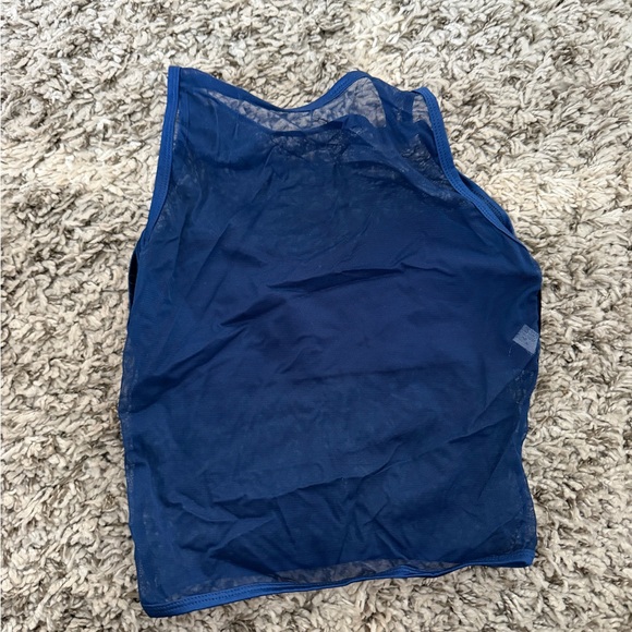 Blue Mesh Top - Picture 2 of 2